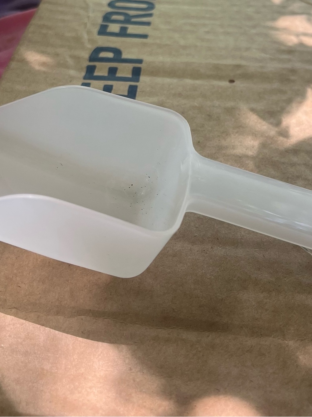 White Plastic Utility Scoop - Home Accents
